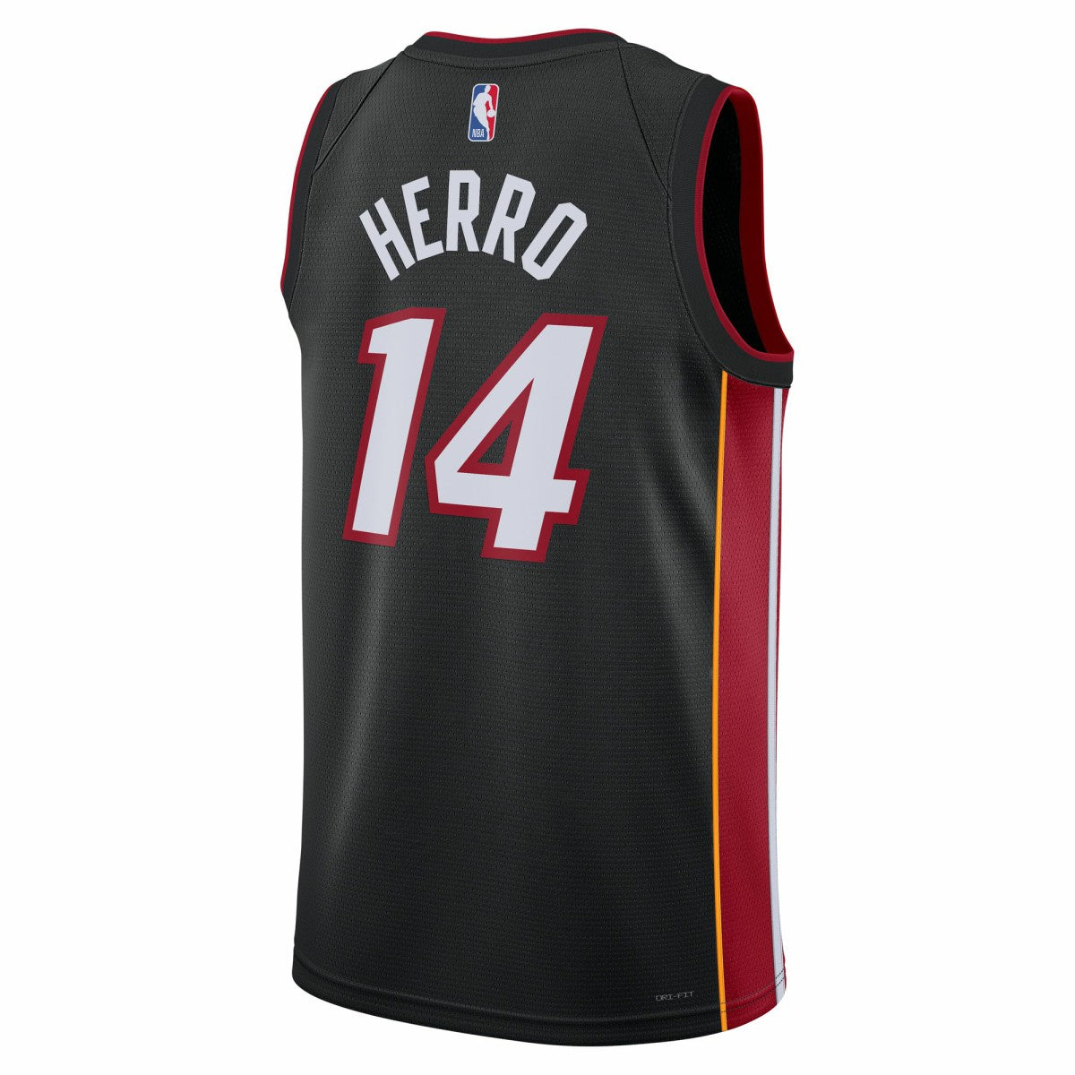Nike - Tyler Herro Miami Heat Unisex Swingman Jersey - Icon Edition - Black
