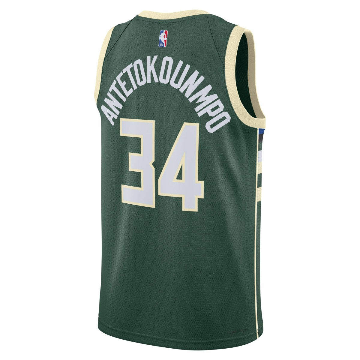 Nike - Giannis Antetokounmpo Milwaukee Bucks Unisex Swingman Jersey - Icon Edition - Hunter Green
