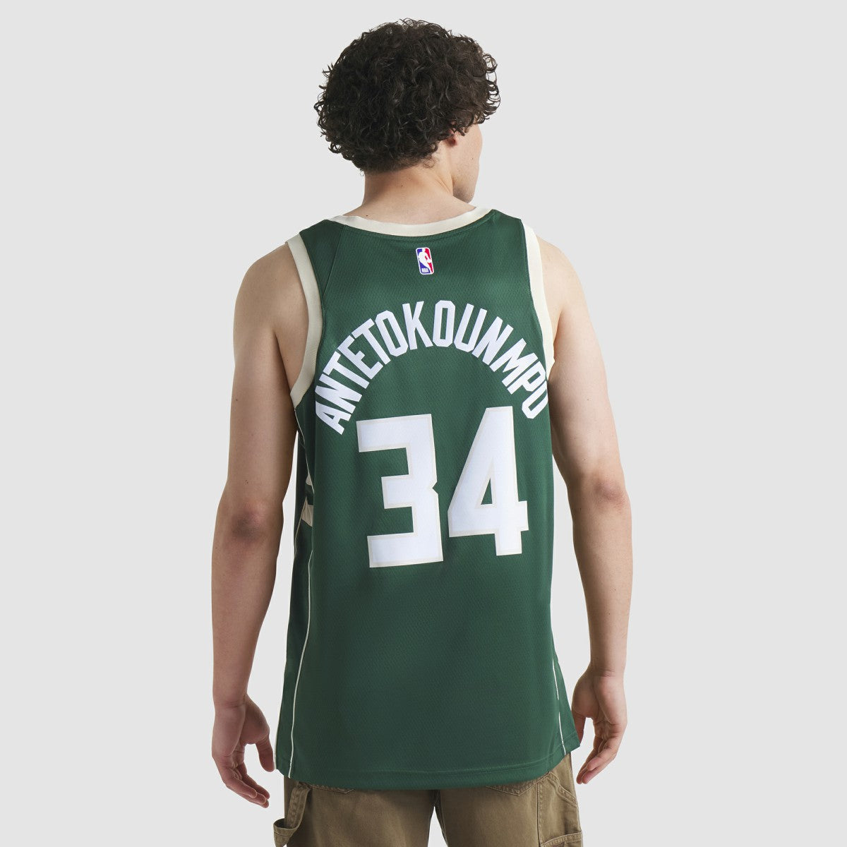 Nike - Giannis Antetokounmpo Milwaukee Bucks Unisex Swingman Jersey - Icon Edition - Hunter Green