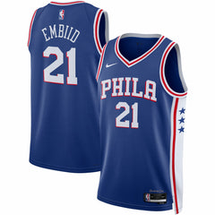 Nike - Joel Embiid Philadelphia 76ers Unisex Swingman Jersey - Icon Edition - Royal