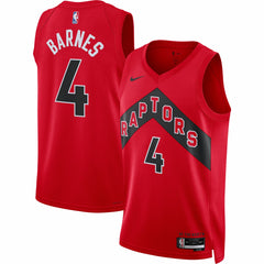 Nike - Scottie Barnes Toronto Raptors Unisex Swingman Jersey - Icon Edition - Red