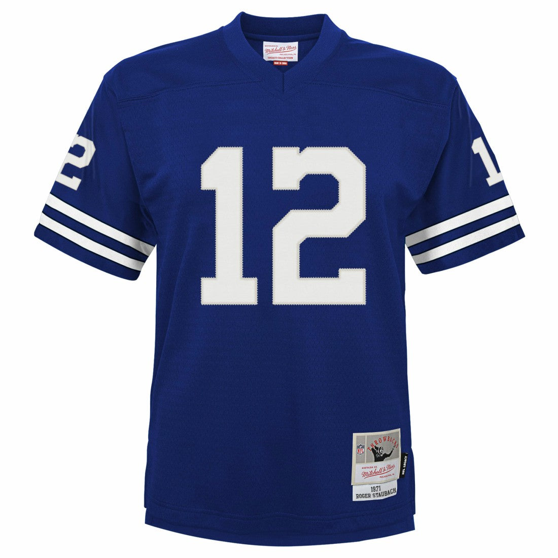Roger Staubach Dallas Cowboys Preschool 1971 Retired Player Legacy Jersey Navy - Mitchell & Ness