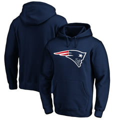 New England Patriots Primary Logo Fitted Pullover Hoodie Navy - NFL