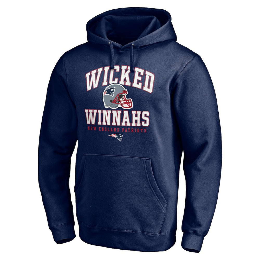 New England Patriots Hometown Collection Wicked Winnahs Pullover Hoodie Navy - NFL