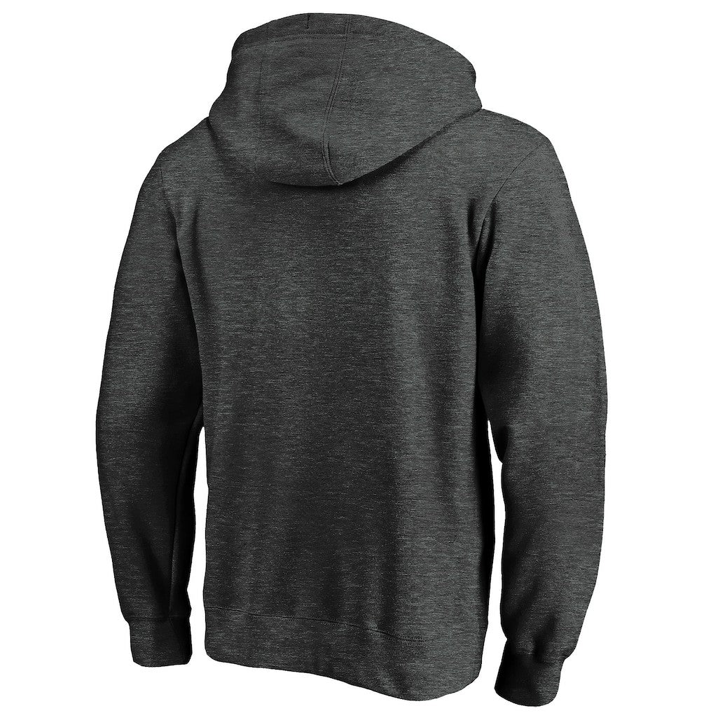 New England Patriots Primary Logo Fitted Pullover Hoodie Charcoal - NFL