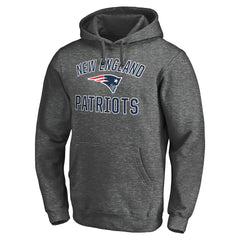New England Patriots Victory Arch Team Fitted Pullover Hoodie Charcoal - NFL