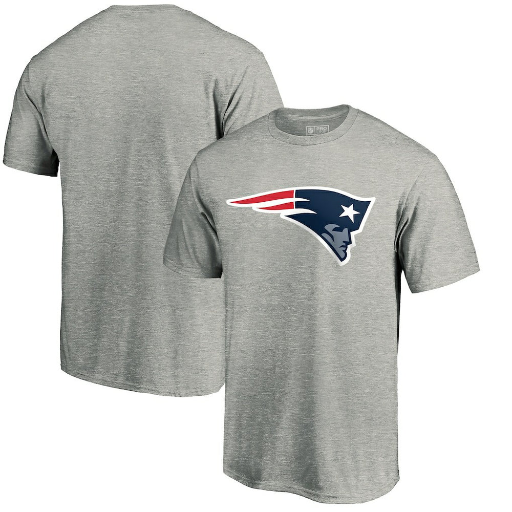 New England Patriots Primary Logo T-Shirt Heather Gray - Fanatics