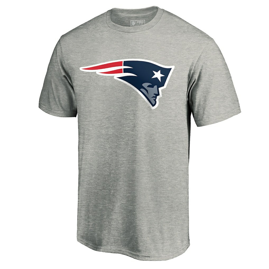 New England Patriots Primary Logo T-Shirt Heather Gray - Fanatics