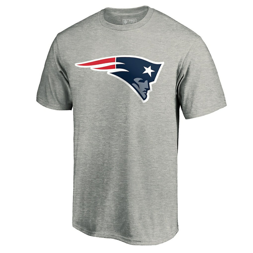 New England Patriots Primary Logo T-Shirt Heather Gray - Fanatics