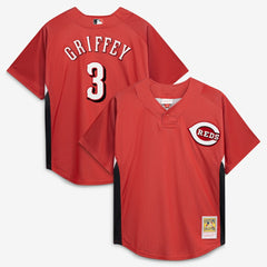 Ken Griffey Jr. Cincinnati Reds Mitchell & Ness Authentic Batting Practice Jersey Sale