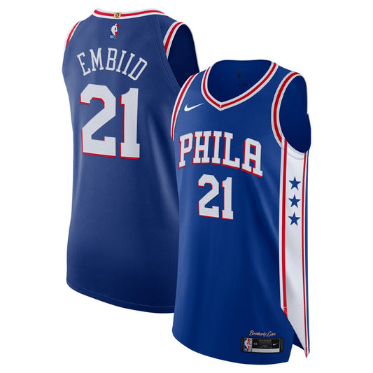 Joel Embiid Philadelphia 76ers Authentic Jersey - Icon Edition - Royal | NBA Jerseys