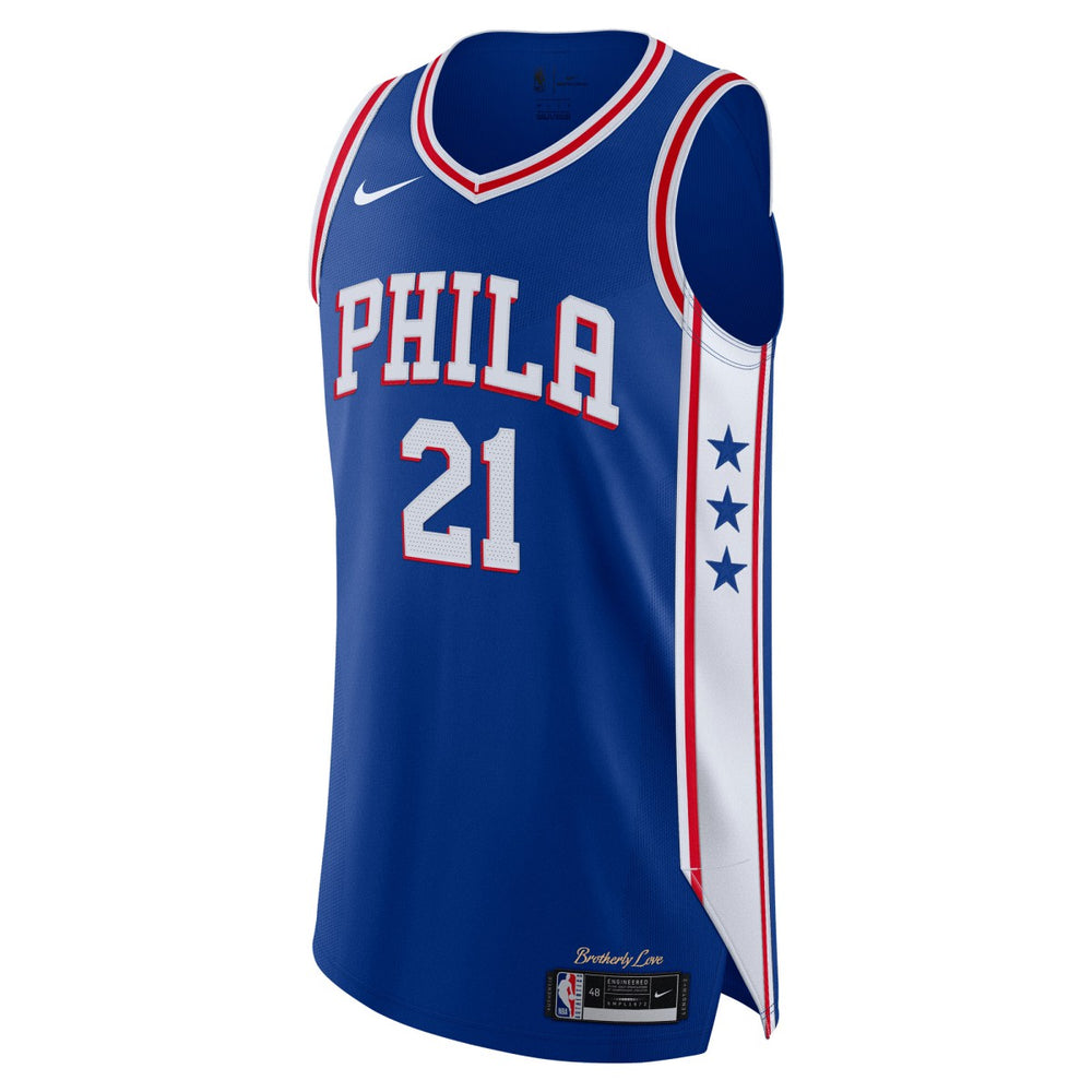 Nike - Joel Embiid Philadelphia 76ers Authentic Jersey - Icon Edition - Royal