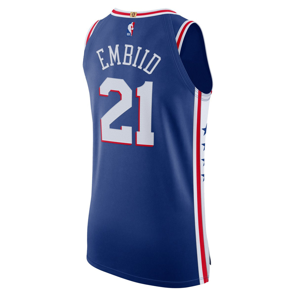 Nike - Joel Embiid Philadelphia 76ers Authentic Jersey - Icon Edition - Royal