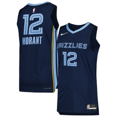 Nike - Ja Morant Memphis Grizzlies Authentic Jersey - Icon Edition - Navy