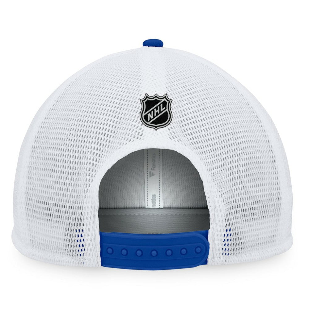 St. Louis Blues - Fanatics Special Edition 2.0 Trucker Snapback Adjustable Hat Gold/Blue