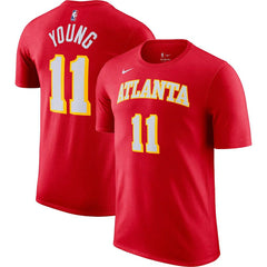 Nike - Trae Young Atlanta Hawks Icon 2022/23 Name & Number T-Shirt - Red
