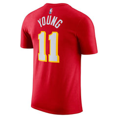 Nike - Trae Young Atlanta Hawks Icon 2022/23 Name & Number T-Shirt - Red