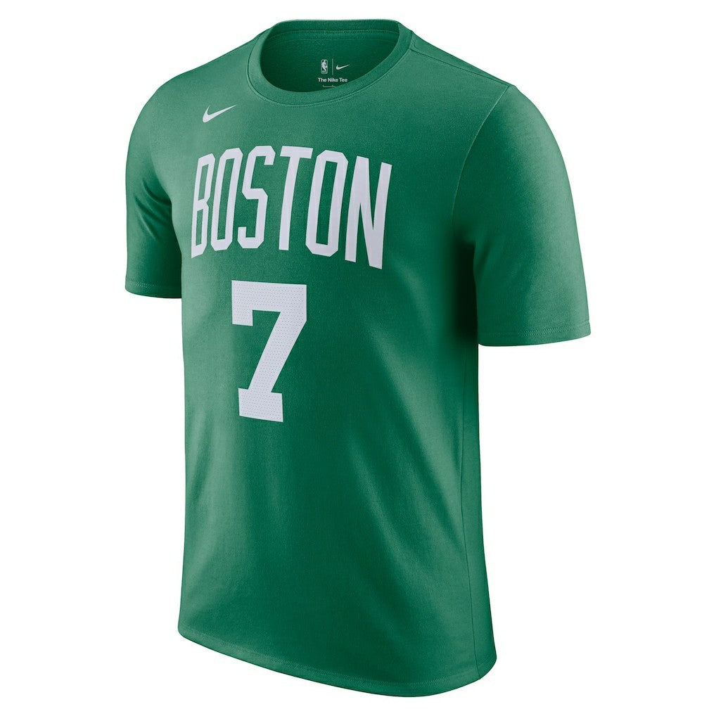 Nike - Jaylen Brown Boston Celtics Icon 2022/23 Name & Number T-Shirt - Kelly Green