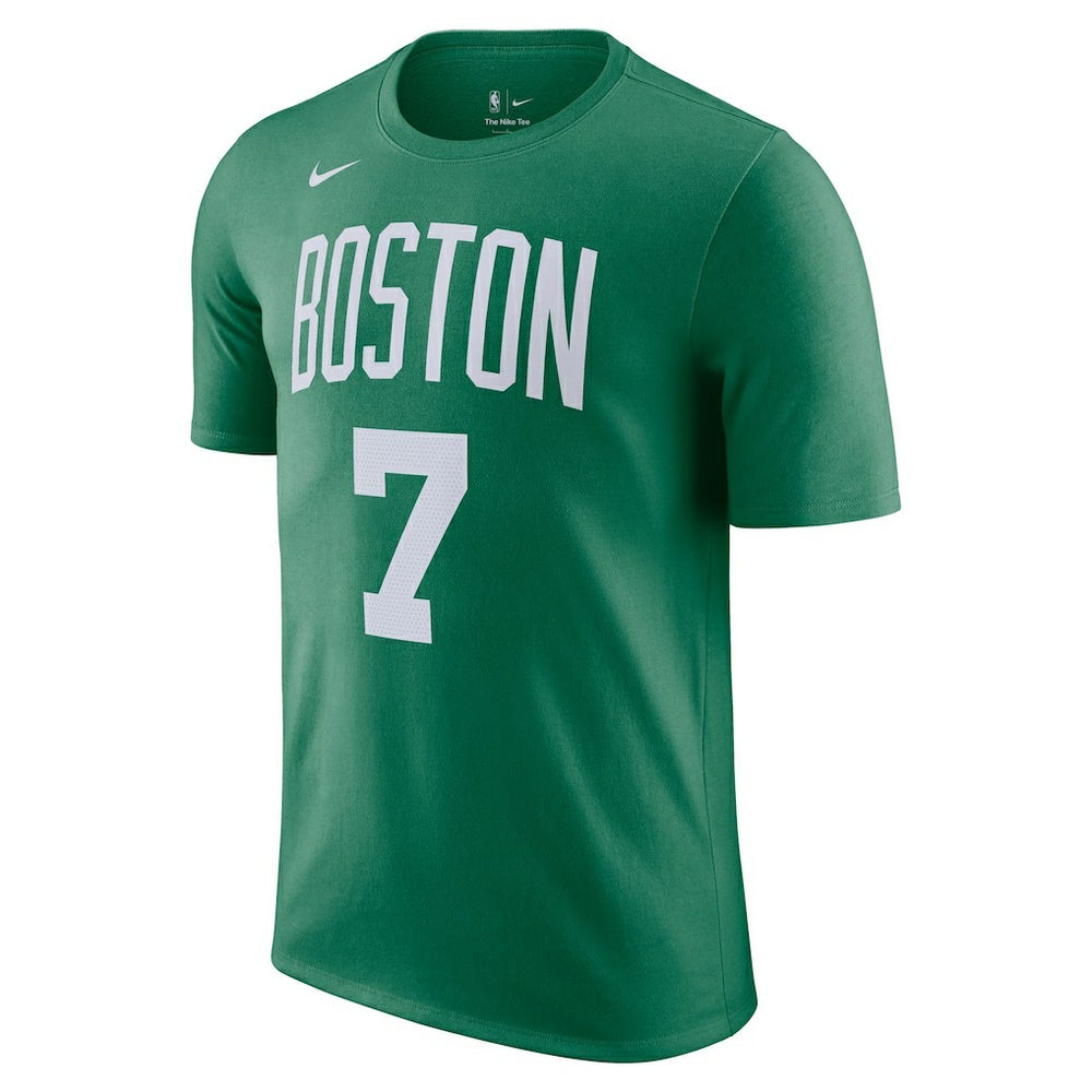 Nike - Jaylen Brown Boston Celtics Icon 2022/23 Name & Number T-Shirt - Kelly Green