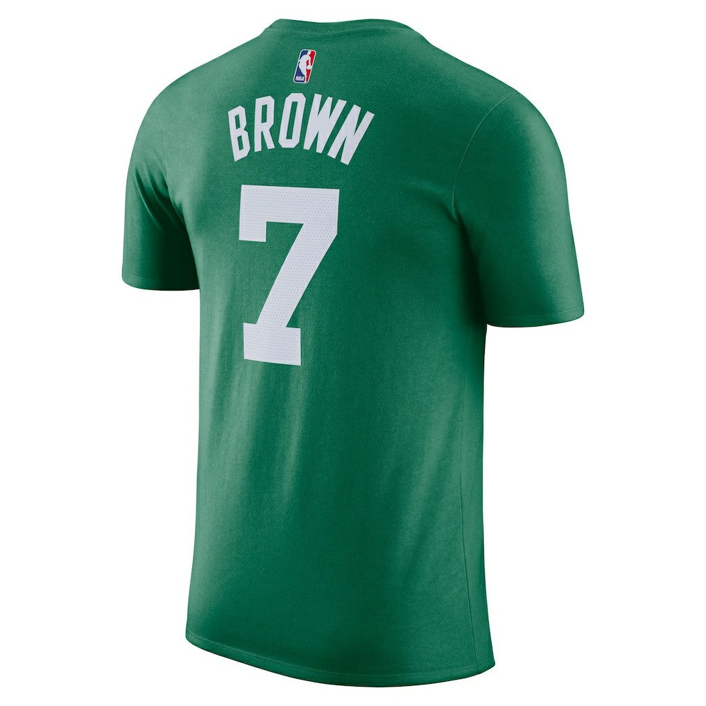 Nike - Jaylen Brown Boston Celtics Icon 2022/23 Name & Number T-Shirt - Kelly Green