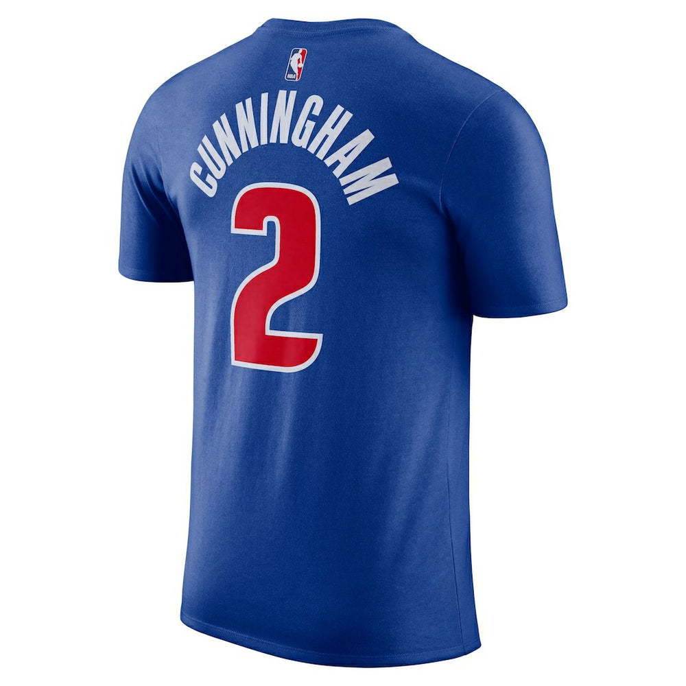 Nike - Cade Cunningham Detroit Pistons Icon 2022/23 Name & Number T-Shirt - Blue