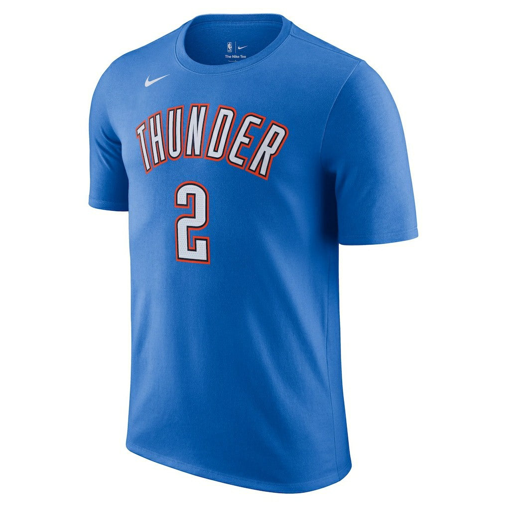 Nike - Shai Gilgeous-Alexander Oklahoma City Thunder Icon 2022/23 Name & Number T-Shirt - Blue