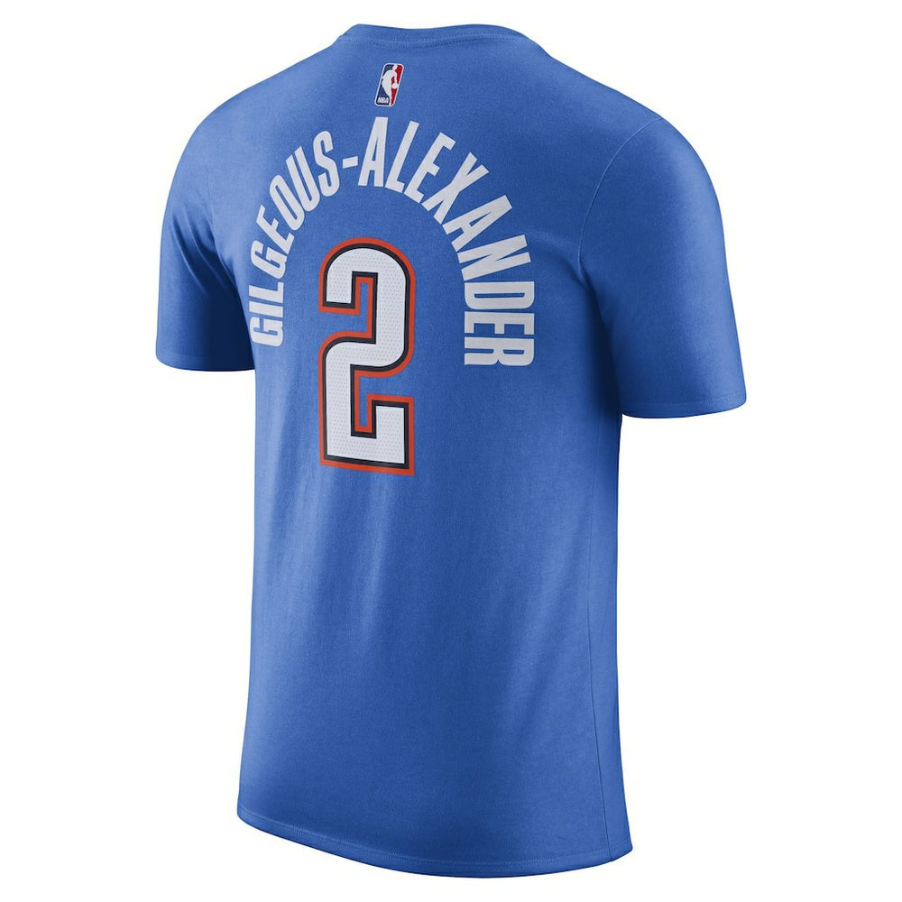 Nike - Shai Gilgeous-Alexander Oklahoma City Thunder Icon 2022/23 Name & Number T-Shirt - Blue