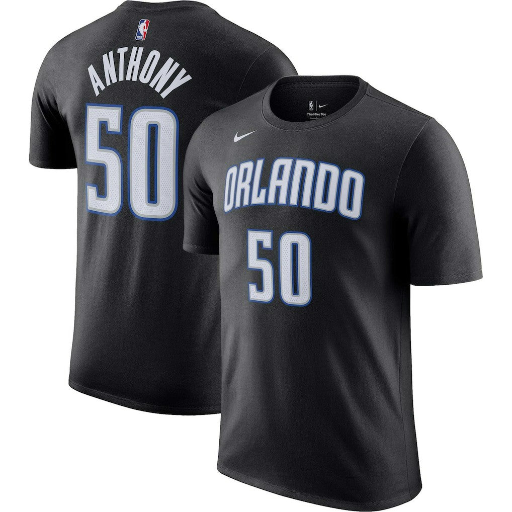 Nike - Cole Anthony Orlando Magic Icon 2022/23 Name & Number T-Shirt - Black
