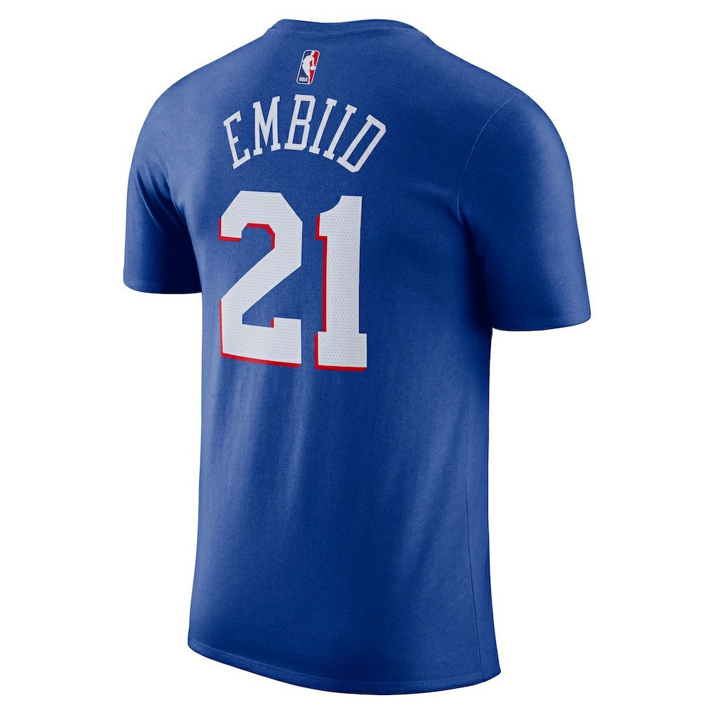 Nike - Joel Embiid Philadelphia 76ers Icon 2022/23 Name & Number T-Shirt - Royal