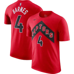 Nike - Scottie Barnes Toronto Raptors Icon 2022/23 Name & Number T-Shirt - Red