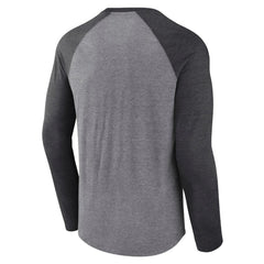 Calgary Flames - Fanatics Special Edition Long Sleeve Tri-Blend Raglan T-Shirt Heather Gray
