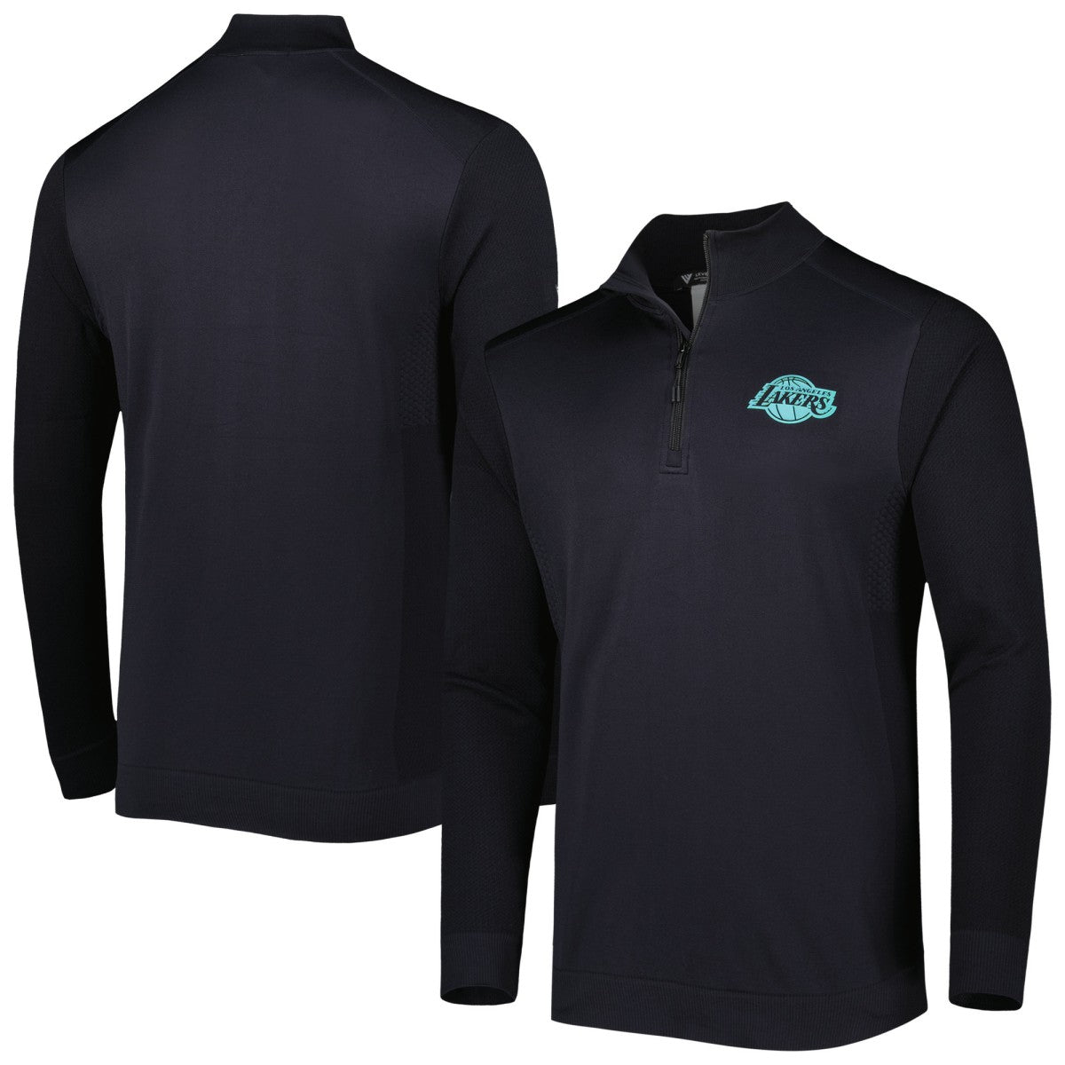 NBA - Los Angeles Lakers Levelwear Nano Engineered Knit Fabric Quarter-Zip Jacket - Black