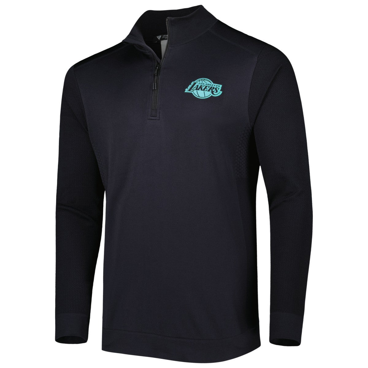 NBA - Los Angeles Lakers Levelwear Nano Engineered Knit Fabric Quarter-Zip Jacket - Black