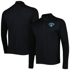 NBA - New York Knicks Levelwear Nano Engineered Knit Fabric Quarter-Zip Jacket - Black