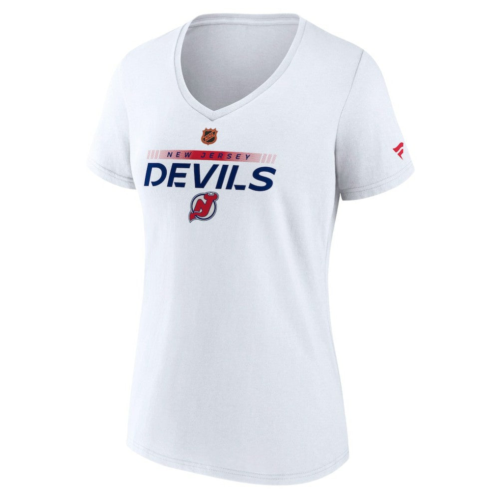 New Jersey Devils - Fanatics Women's Special Edition V-Neck T-Shirt White