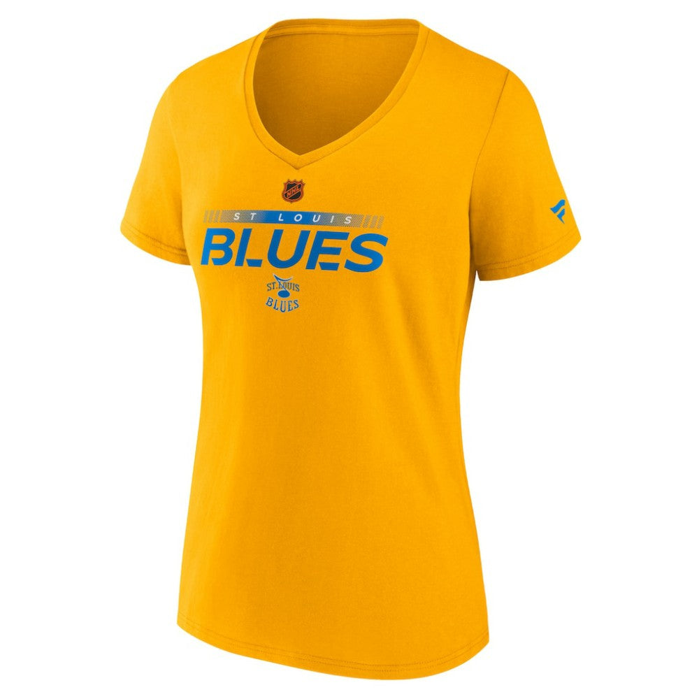 St. Louis Blues - Fanatics Women's Special Edition V-Neck T-Shirt Gold