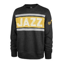 47 brand - Utah Jazz '47 Tribeca Emerson Pullover Sweatshirt - Heather Black