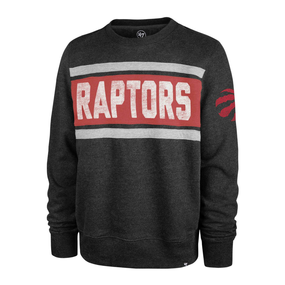 47 brand - Toronto Raptors '47 Tribeca Emerson Pullover Sweatshirt - Heather Black