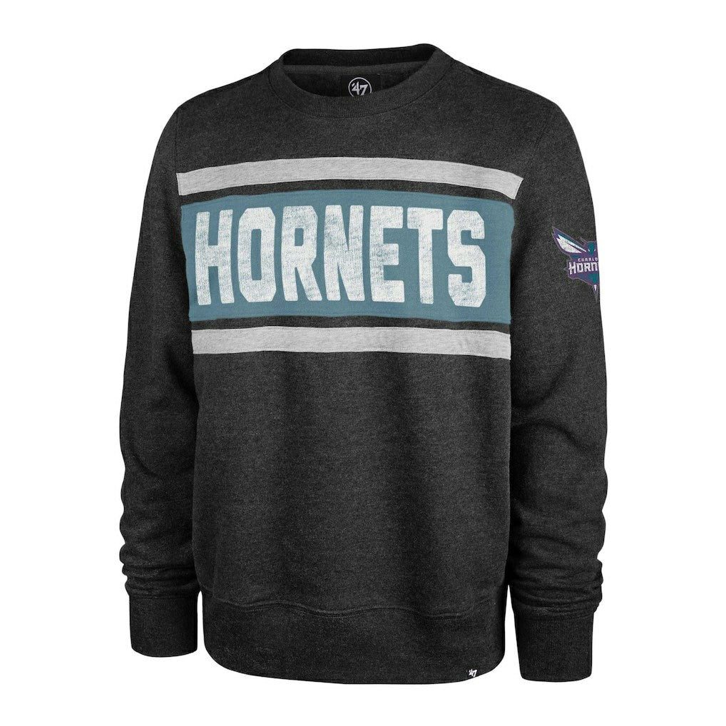 47 brand - Charlotte Hornets '47 Tribeca Emerson Pullover Sweatshirt - Heather Black