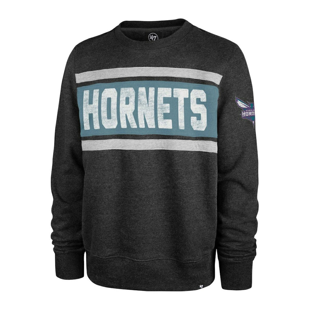 47 brand - Charlotte Hornets '47 Tribeca Emerson Pullover Sweatshirt - Heather Black