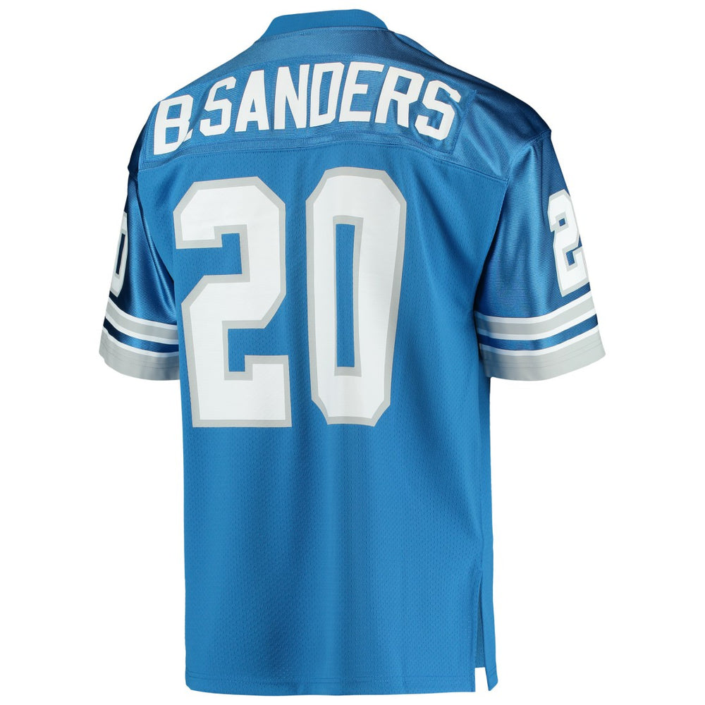 Barry Sanders Detroit Lions 1991 Authentic Throwback Retired Player Jersey Blue - Mitchell & Ness