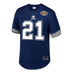 Deion Sanders Dallas Cowboys Retired Player Name & Number Mesh Top Navy - Mitchell & Ness