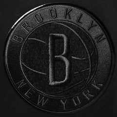 NBA - Brooklyn Nets Pro Standard Triple Black Gloss Logo Shorts