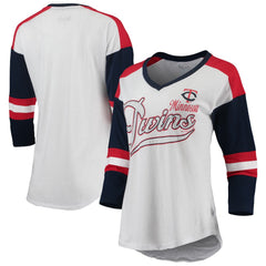 Minnesota Twins Touch Women's Base Runner 3/4-Sleeve V-Neck T-Shirt discount