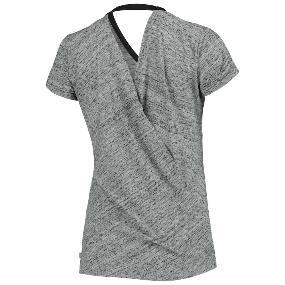 Colorado Rockies Touch Women's Hail Mary Back Wrap Space-Dye V-Neck T-Shirt Online
