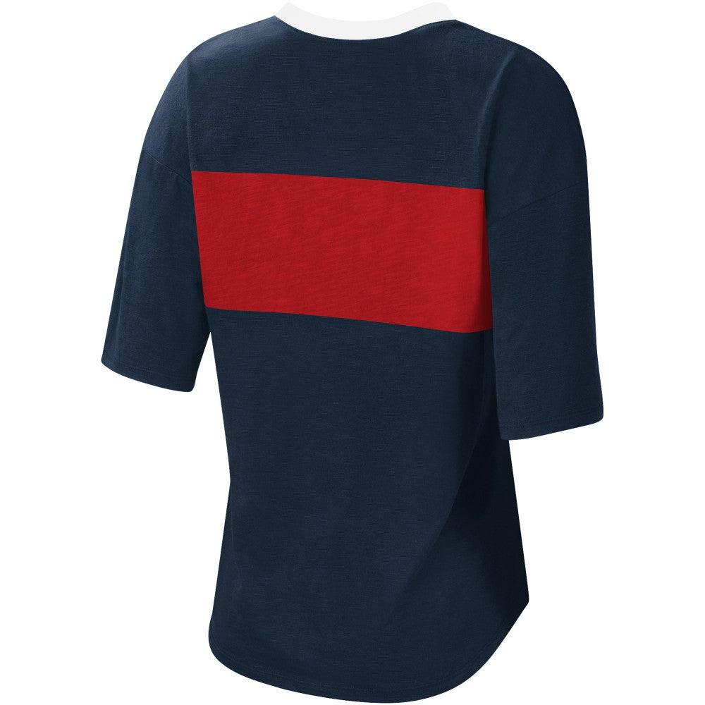 Minnesota Twins Touch Women's Lead Off Notch Neck T-Shirt Sale