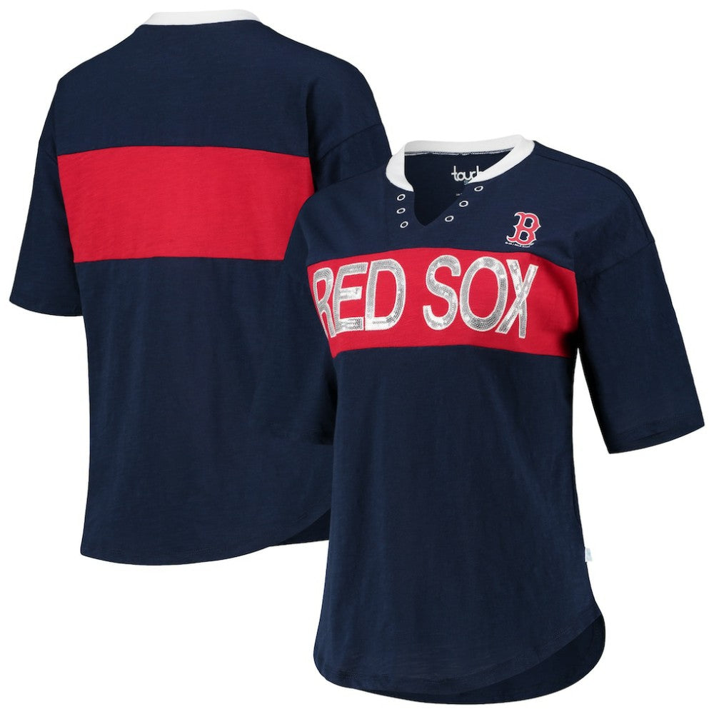 Boston Red Sox Touch Women's Lead Off Notch Neck T-Shirt for sale