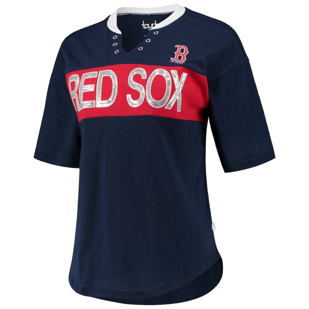 Boston Red Sox Touch Women's Lead Off Notch Neck T-Shirt for sale