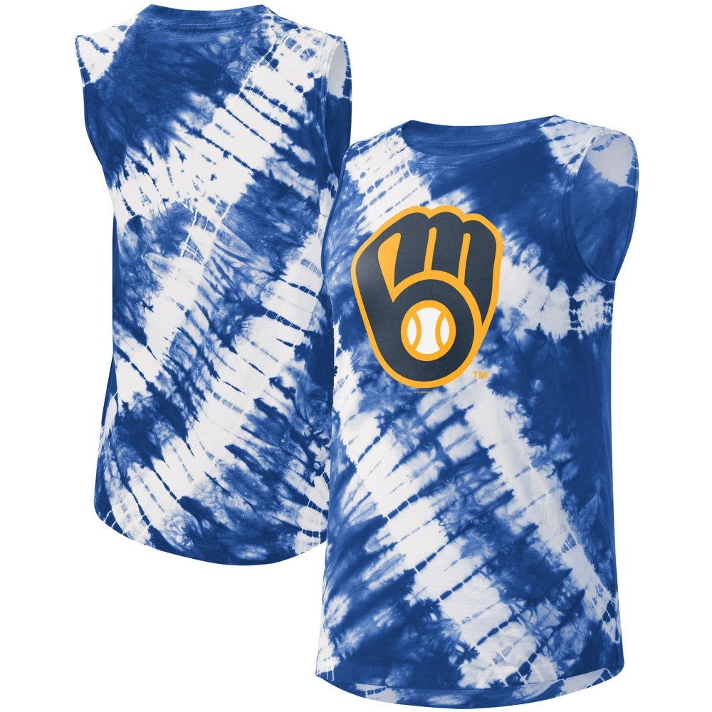 Milwaukee Brewers Touch Women's Money Ball Tie-Dye Tank Top Online