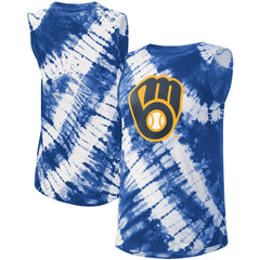 Milwaukee Brewers Touch Women's Money Ball Tie-Dye Tank Top Online